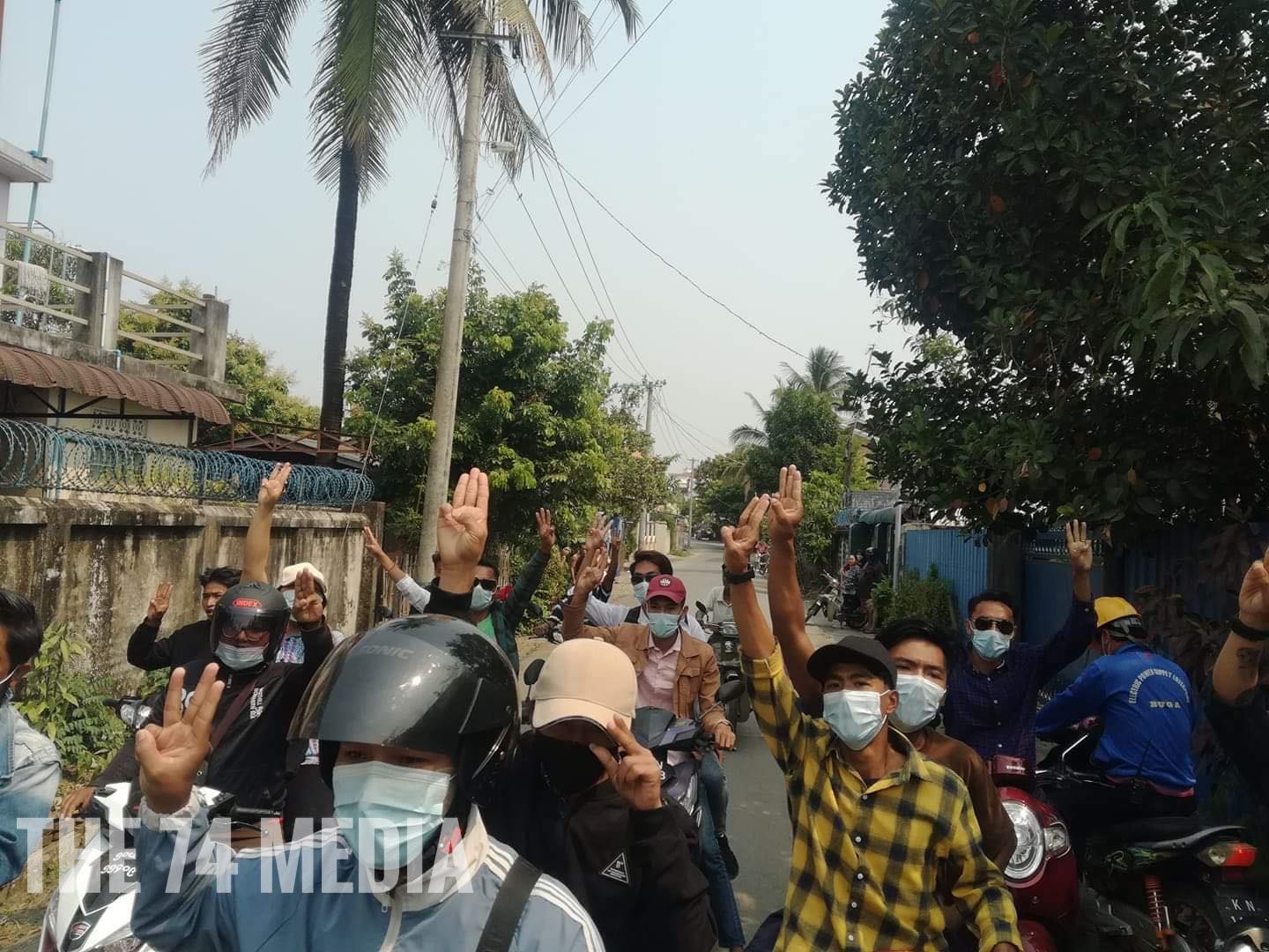 မြစ်ကြီးနားမြို့တွင် စစ်အာဏာရှင်ဆန့်ကျင်ရေးဆိုင်ကယ်သပိတ်ဆင်နွဲ