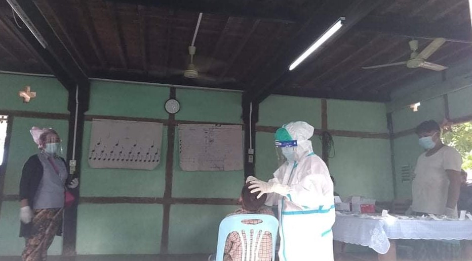 ဗန်းမော် ပင်စင်ကုန်းရပ်ကွက်ရှိ မိဘမဲ့ဂေဟာတွင် ကိုဗစ်၁၉ ရောဂါကူးစက်ခံရ